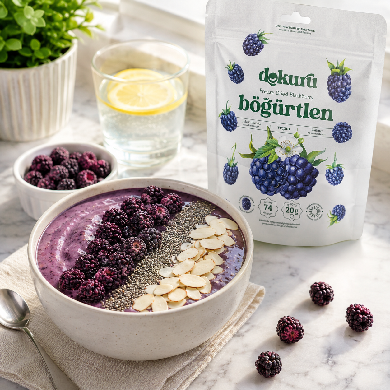 Dokuru Freeze-Dried Cranberry Chips - No Added Sugar - 20 g