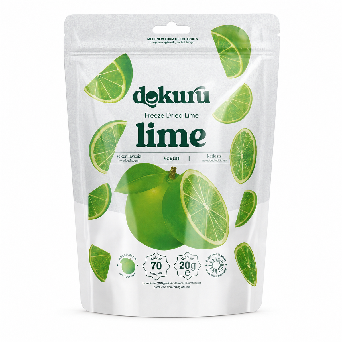 Dokuru Freeze-Dried Lemon Chips - No Added Sugar - 20 g
