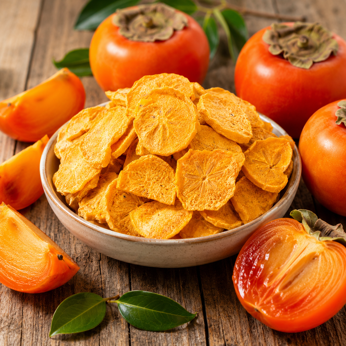 Dokuru Freeze-Dried Persimmon Chips - 100% Persimmon, No Added Sugar - 25g - Turkey