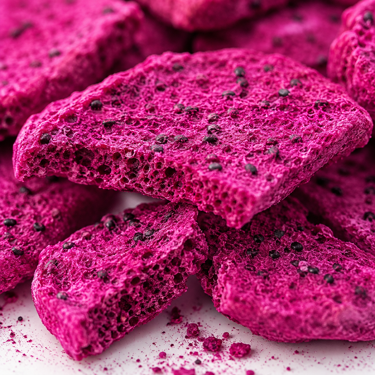 Dokuru Freeze-Dried Red Dragon Fruit Chips - No Added Sugar - 30 g