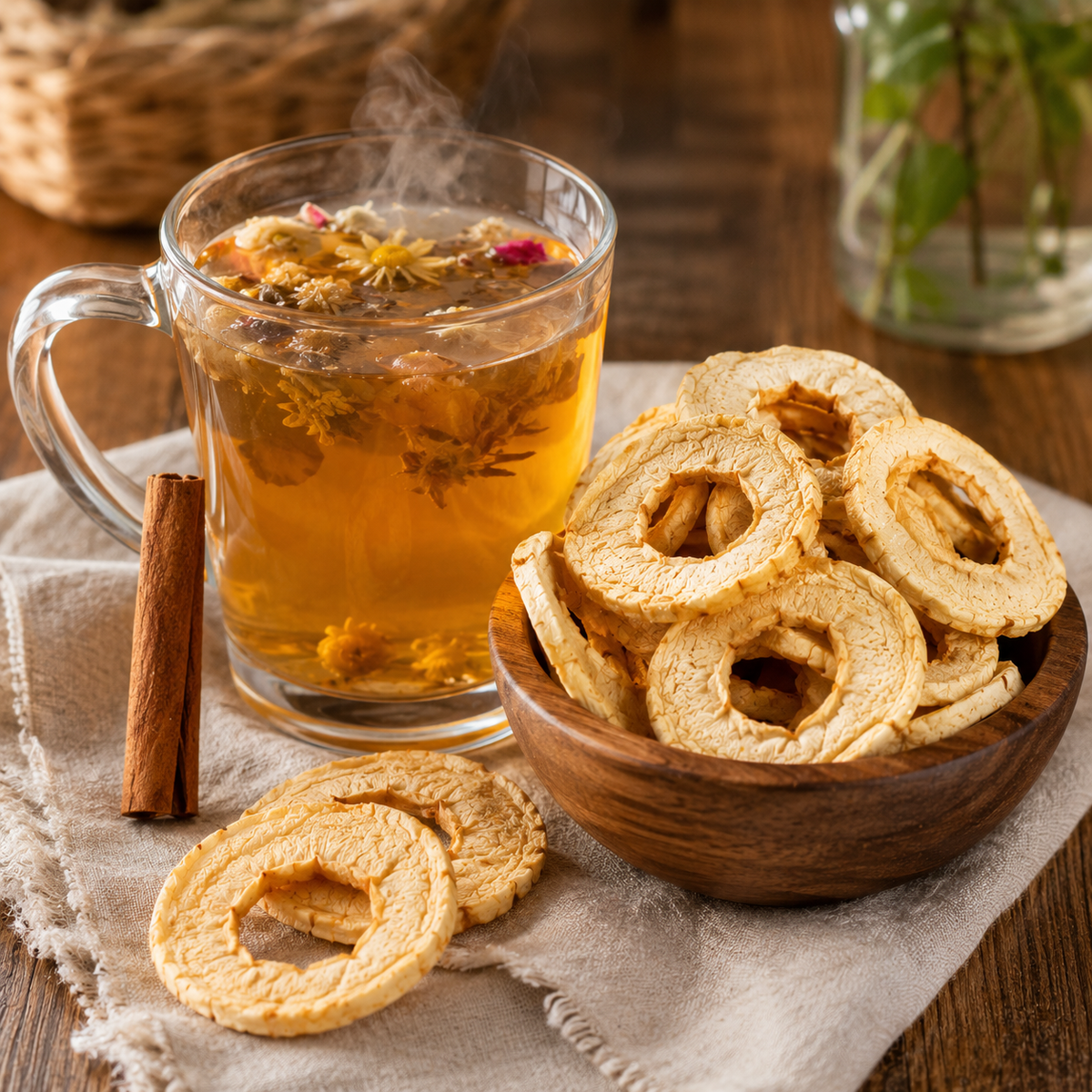 Dried Apple Slices - Naturally Sweet Fruit Snack - 500 g