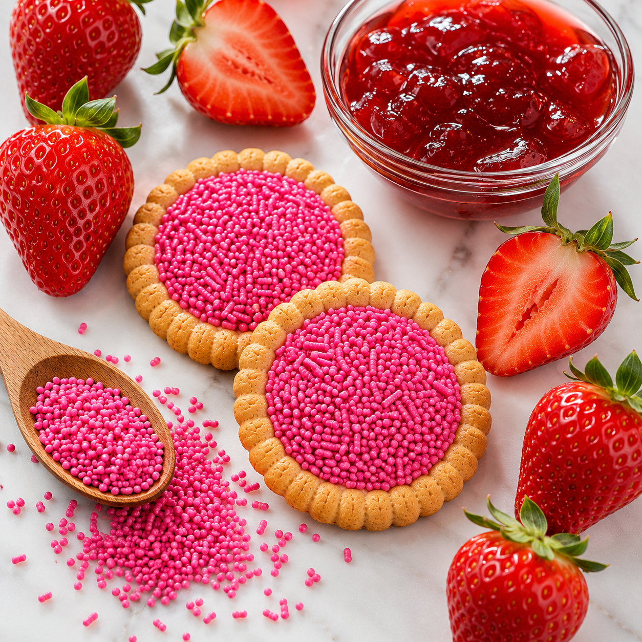 Eti Cin Strawberry Jam Filled Biscuits - 25 g × 36 Pack