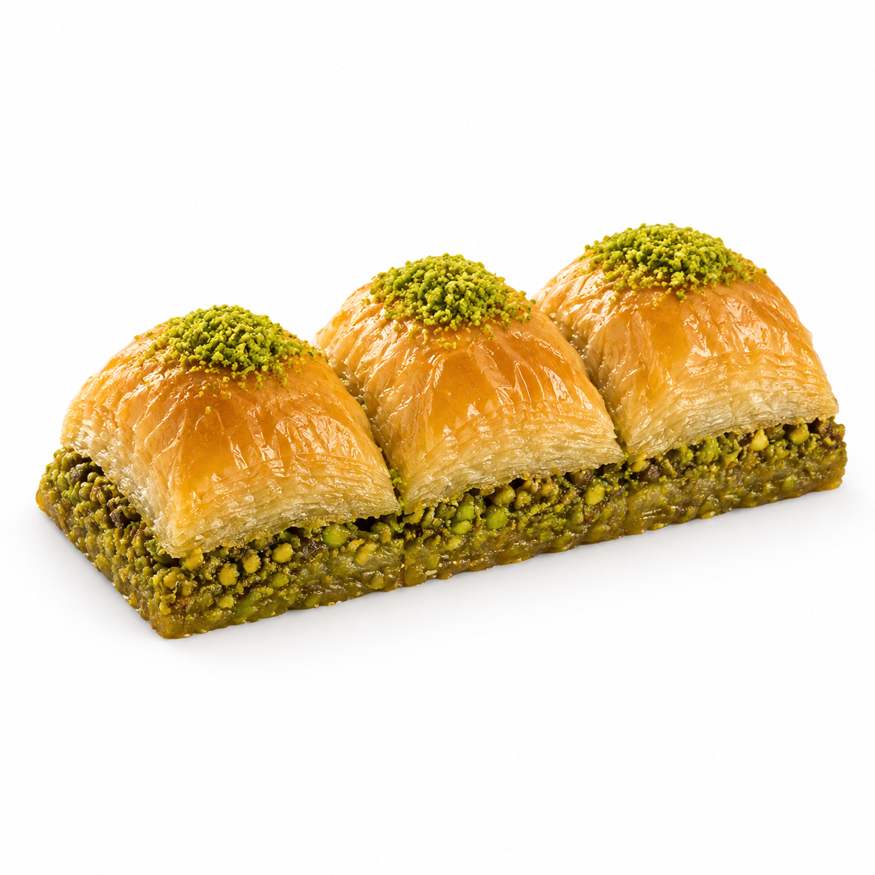 Gaziantep Style Pistachio Square Baklava with Phyllo Pastry - 1kg