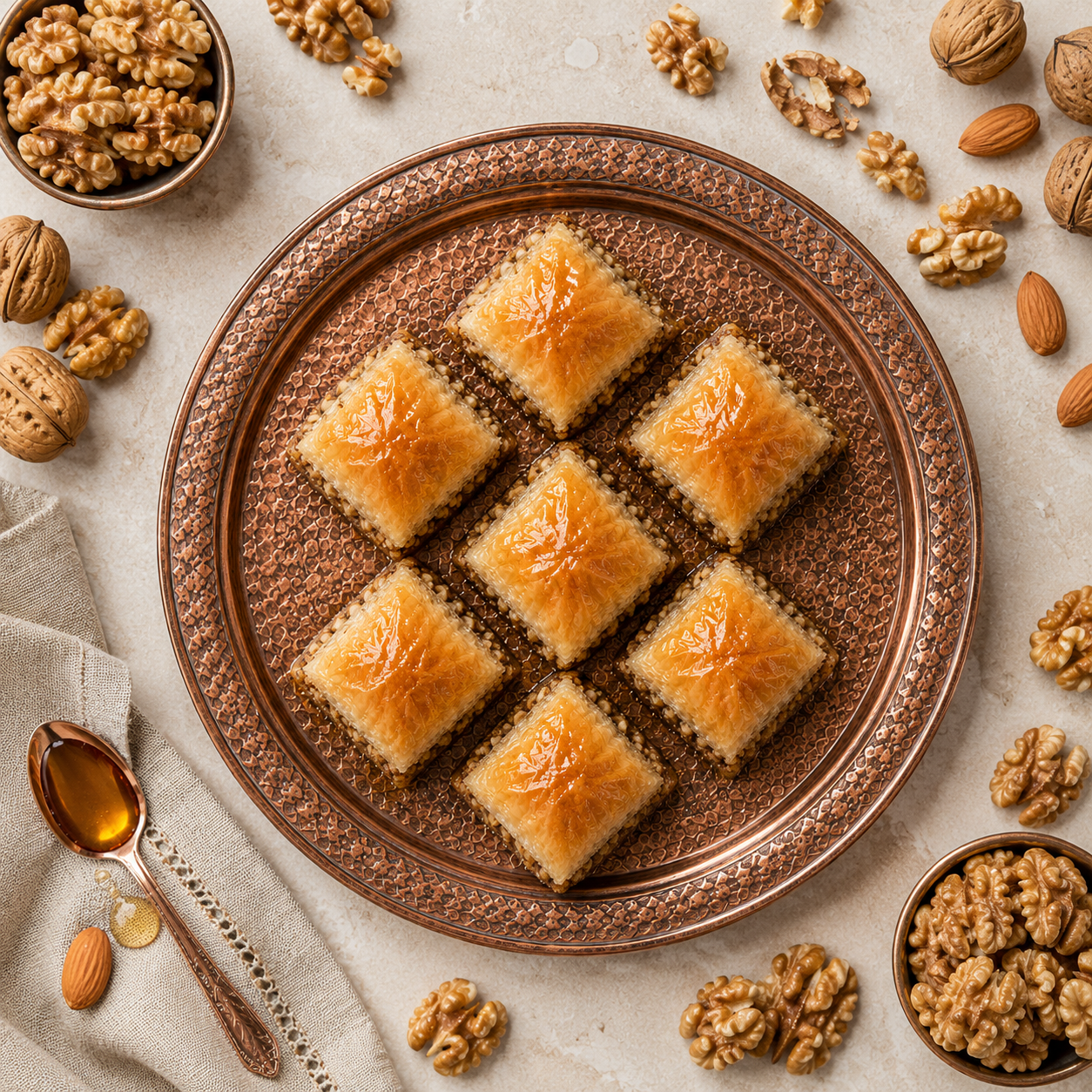 Gluten-Free Walnut Baklava Turkish Dessert - 1 kg