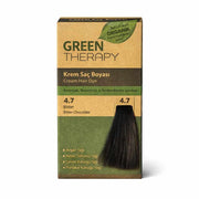 Green Therapy Cream Hair Dye 4.7 Bitter Chocolate - Ammonia Free Color with Argan Oil