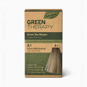 Green Therapy Cream Hair Dye 8.1 Light Ash Brown with Argan Oil