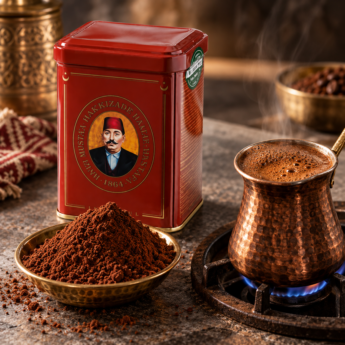 حافظ مصطفى قهوة تركية بنكهة المستكة - 170 غ