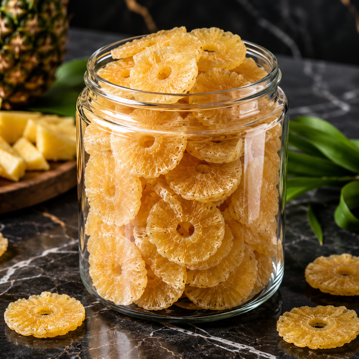Dried Pineapple Slices, 100% Pineapple, 500 g
