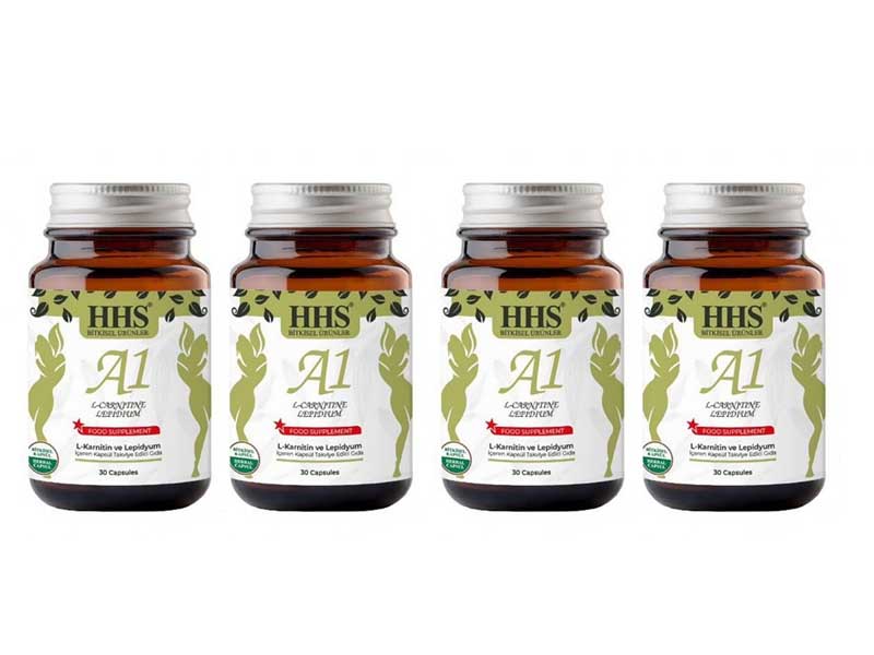 HHS A1 L-Carnitine & Lepidium Herbal Capsules, 30 Count