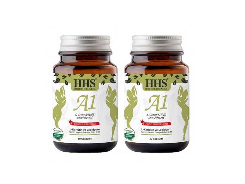 HHS A1 L-Carnitine & Lepidium Herbal Capsules, 30 Count