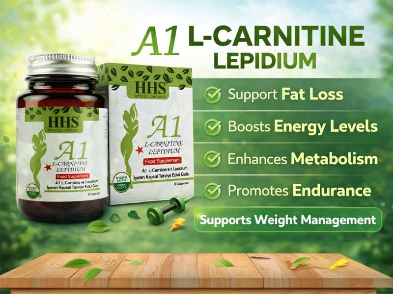HHS A1 Herbal Supplement with L-Carnitine, Garcinia Cambogia, Ginger & Cardamom (30 Count)