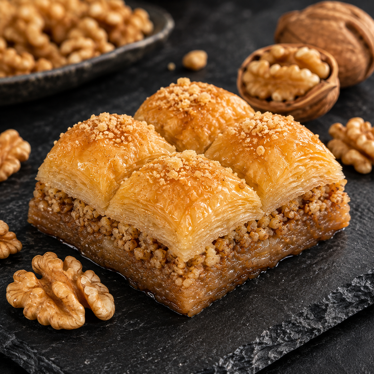 Köşkeroğlu Dry Walnut Baklava - Traditional Turkish Dessert - 1kg