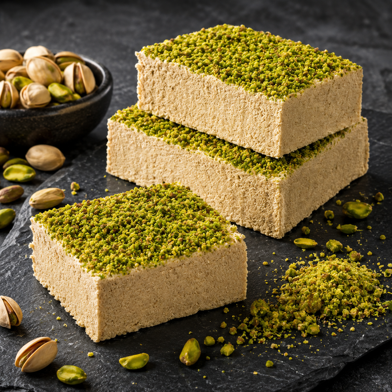 Lokum Atolyesi Palace Halva with Pistachio - 5% Pistachio - 300g