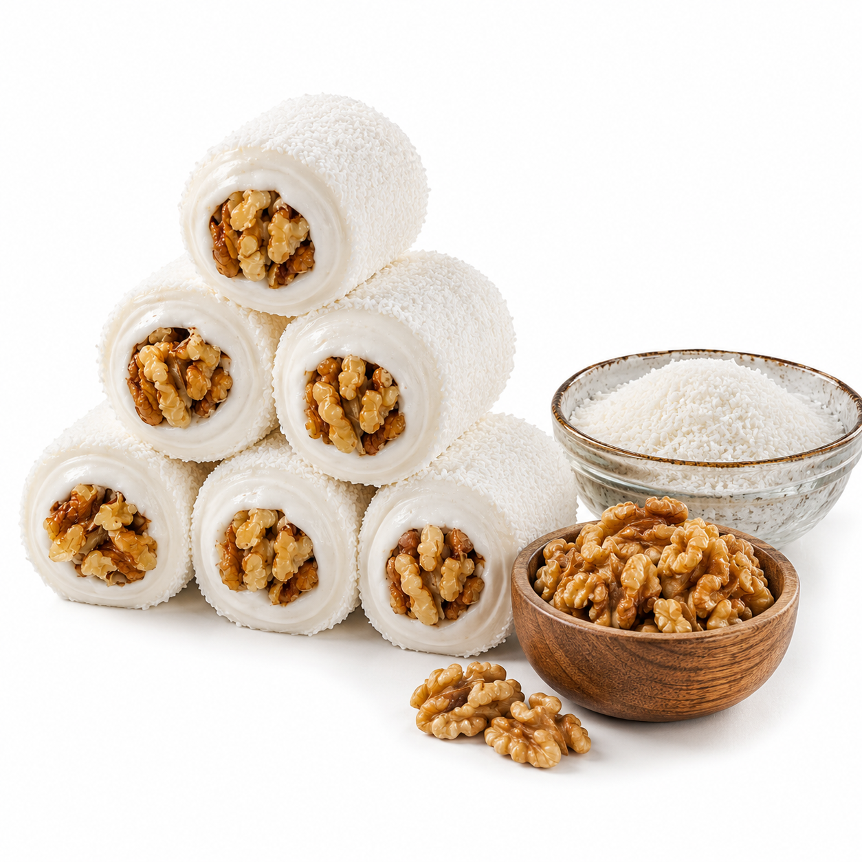 Lokum Atolyesi Sultan Walnut Turkish Delight - 15% Walnut - 500g