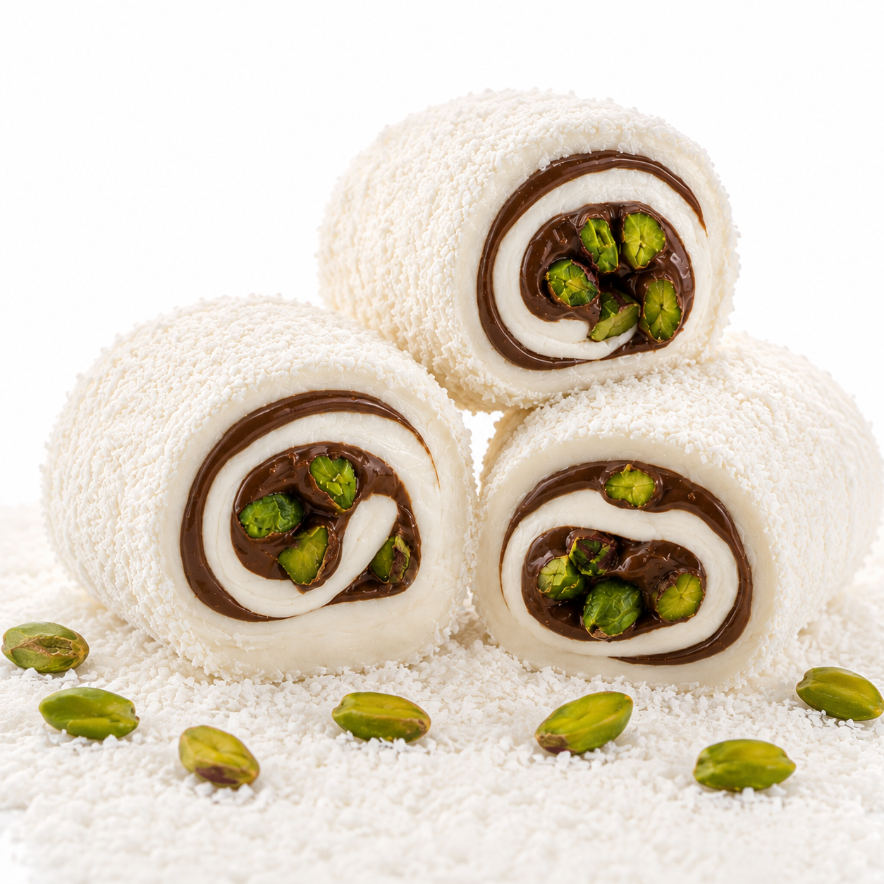 Lokum Atolyesi Sultan Turkish Delight with Chocolate Hazelnut Cream & Pistachio - 500g