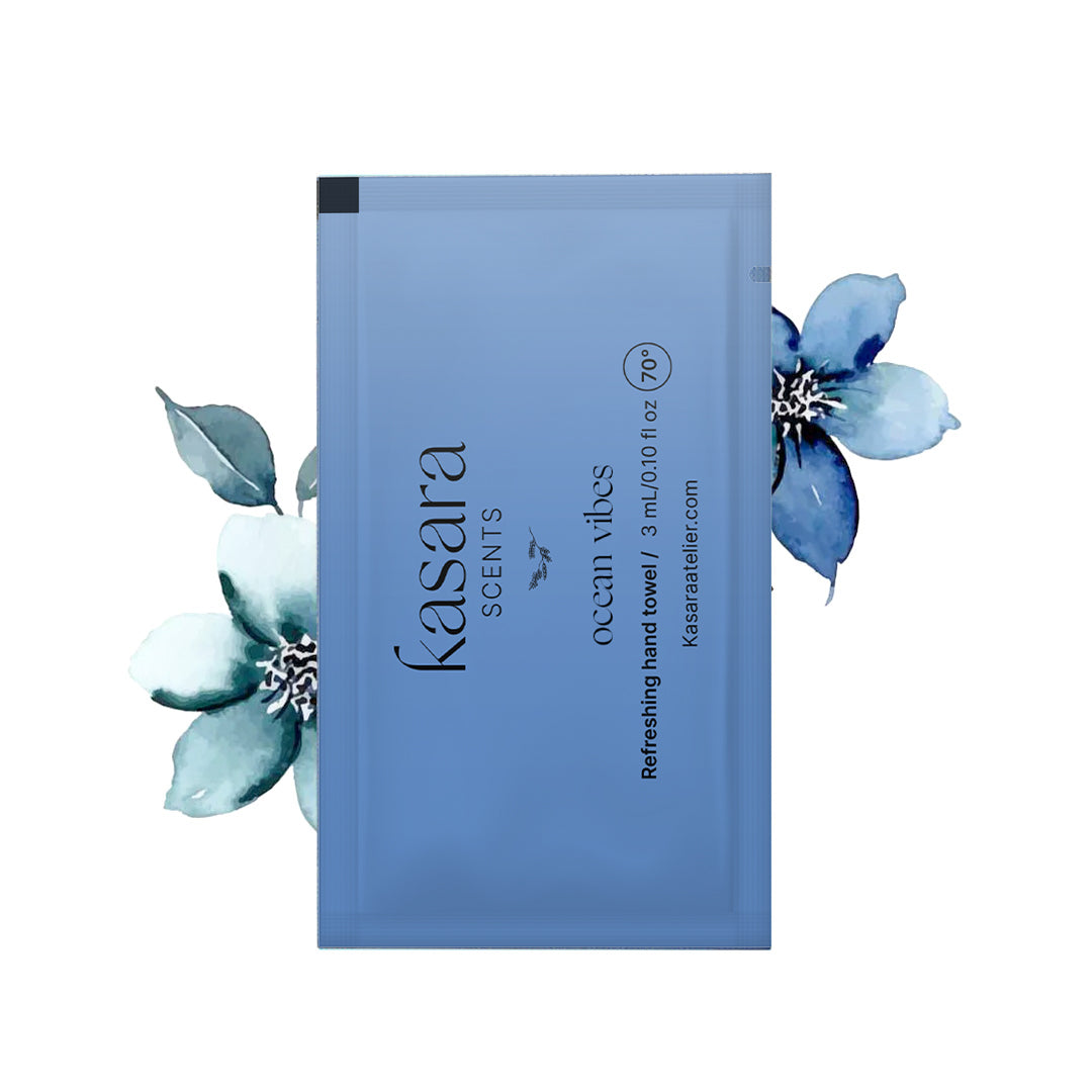 Kasara Ocean Vibe Perfumed Wipes Pink Pepper & Lemon - 60 Pieces