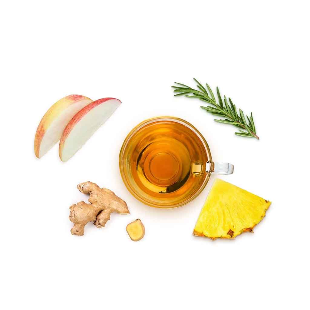 Herby Fit Pineapple Herbal Tea | Green Tea, Mate & Ginger Blend Caffeine-Free