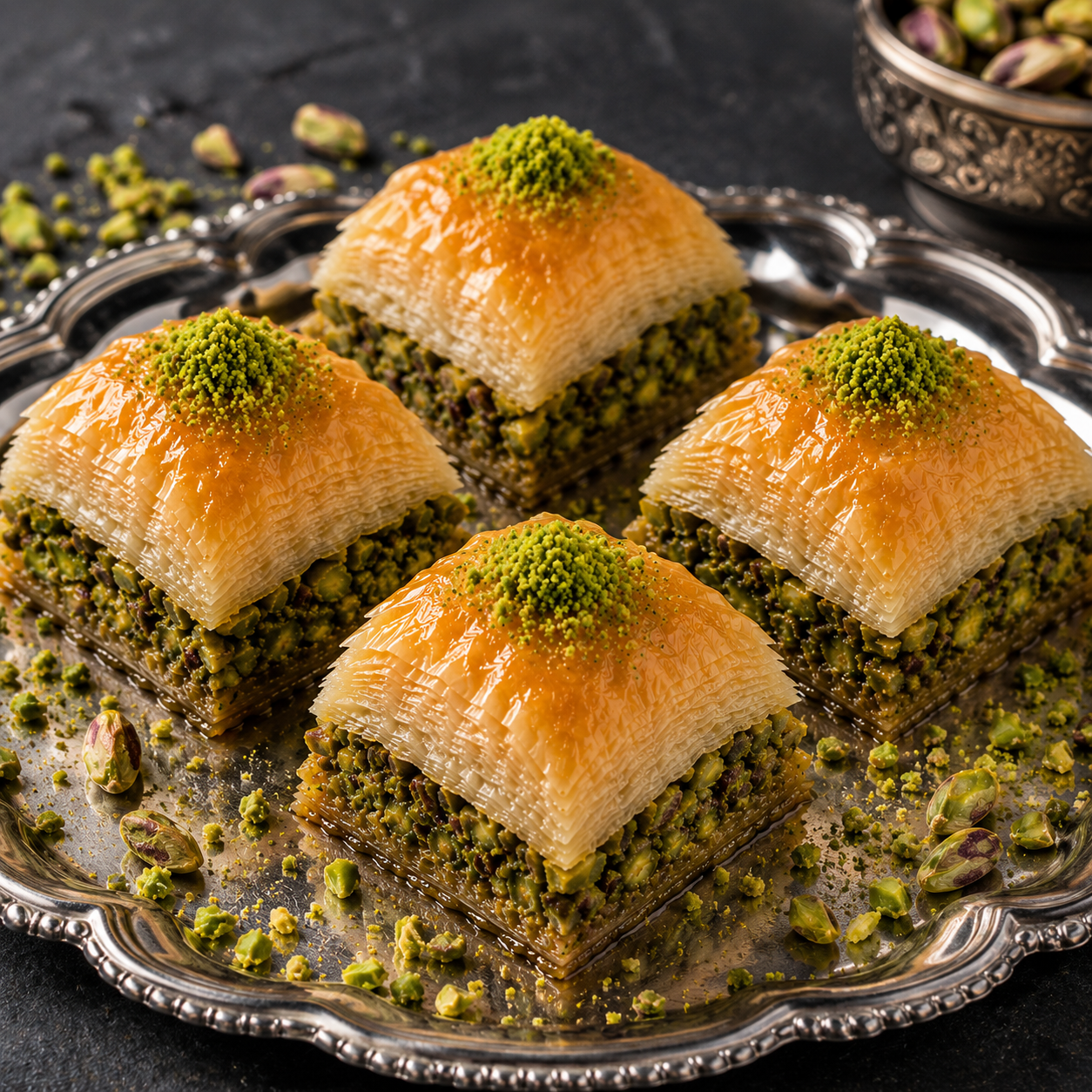 Pistachio Baklava with Butter & Phyllo Pastry - 1kg