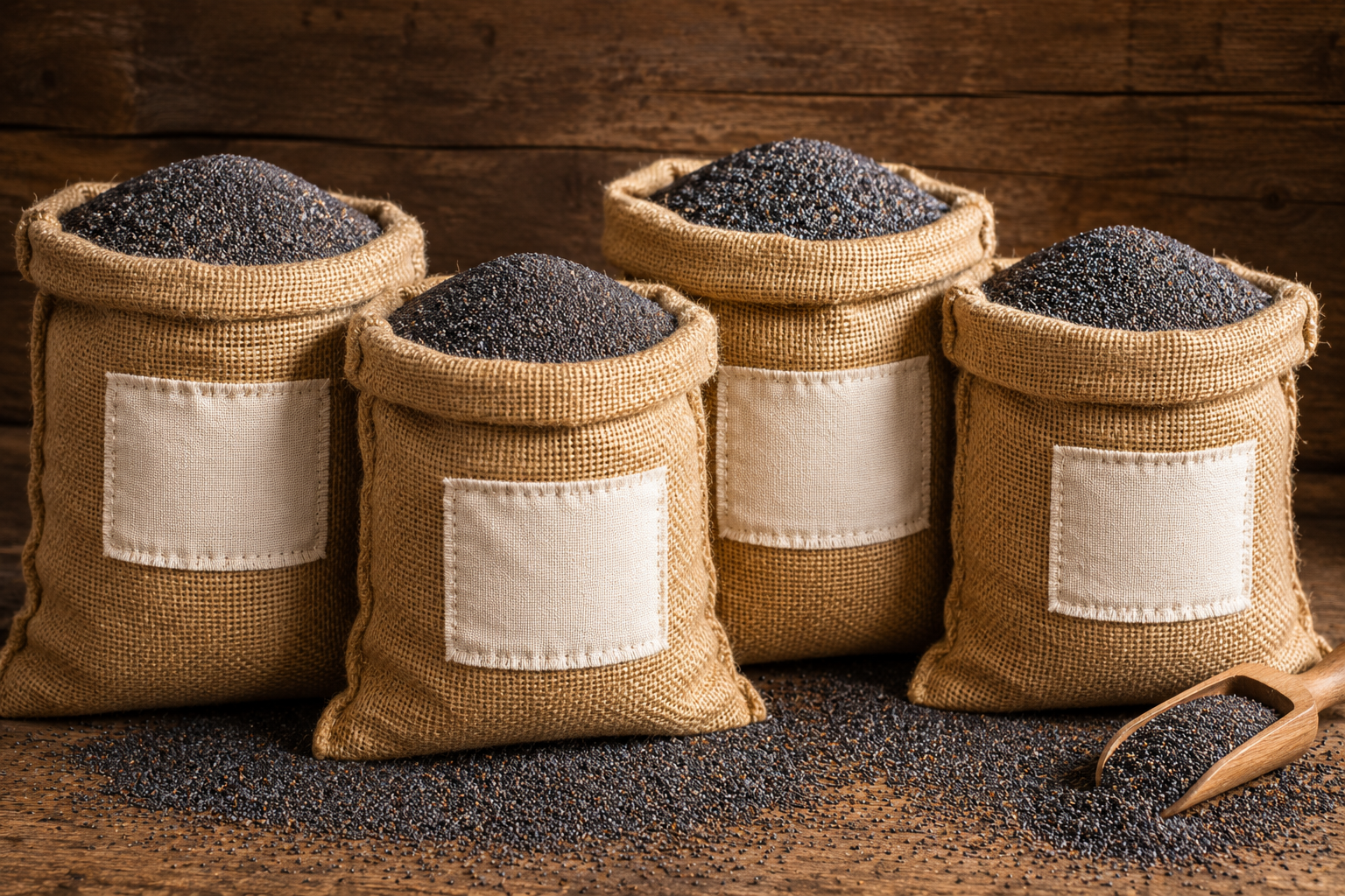 Organic Blue Poppy Seeds Whole for Baking & Cooking - Premium Quality - 1 kg