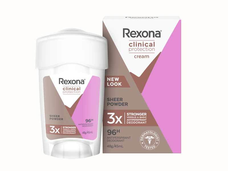 Rexona Clinical Protection Confidence Women Stick Deodorant 45 ml, 3x Strong Protection