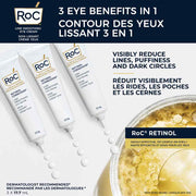 RoC Retinol Correxion Line Smoothing Eye Cream – Anti-Wrinkle Eye Cream for Dark Circles & Puffiness