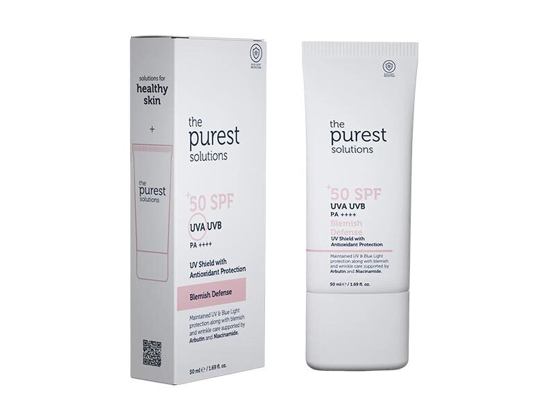 The Purest Solutions Anti-Blemish & Skin Tone Equalizer Tinted Sunscreen SPF 50, 50 ml