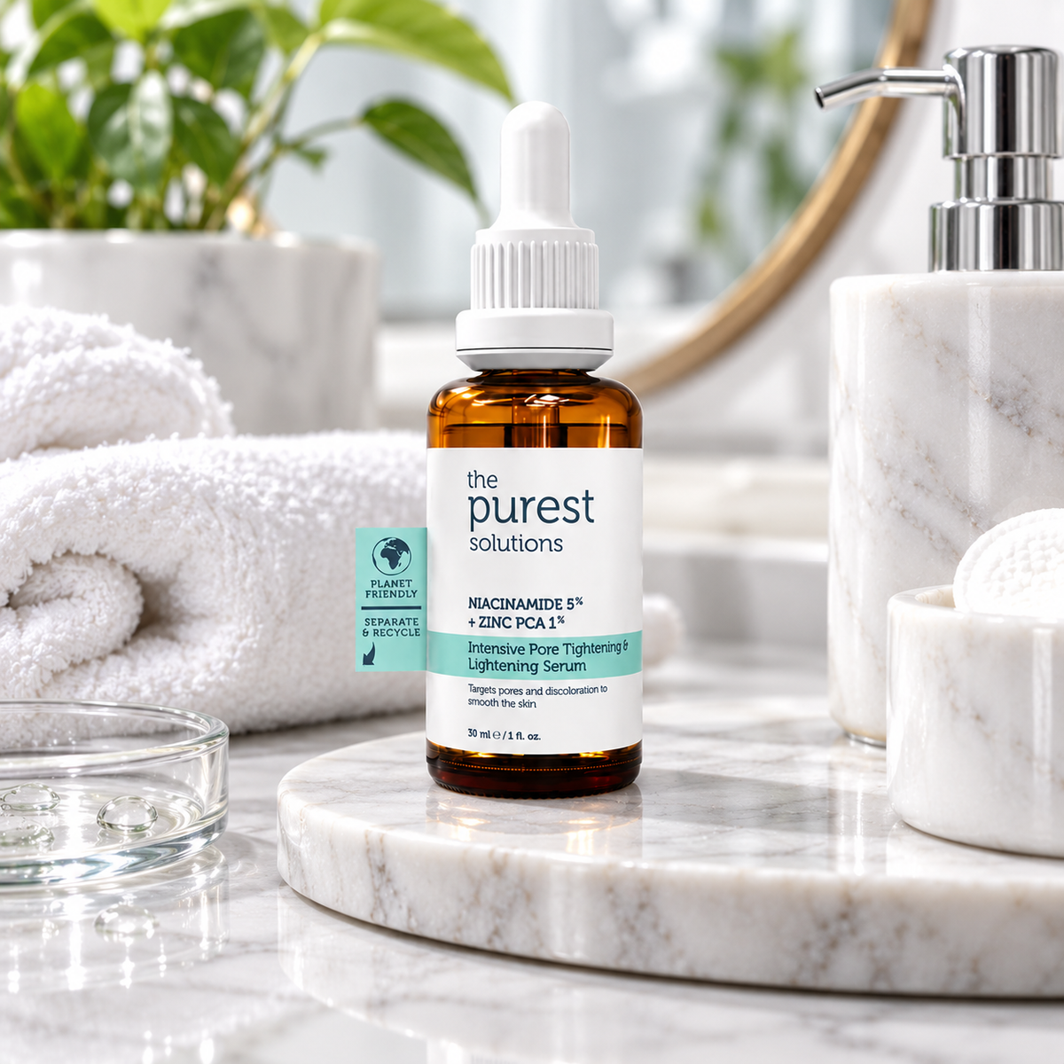 The Purest Solutions Niacinamide 5% + Zinc PCA 1% Face Serum, 30 ml