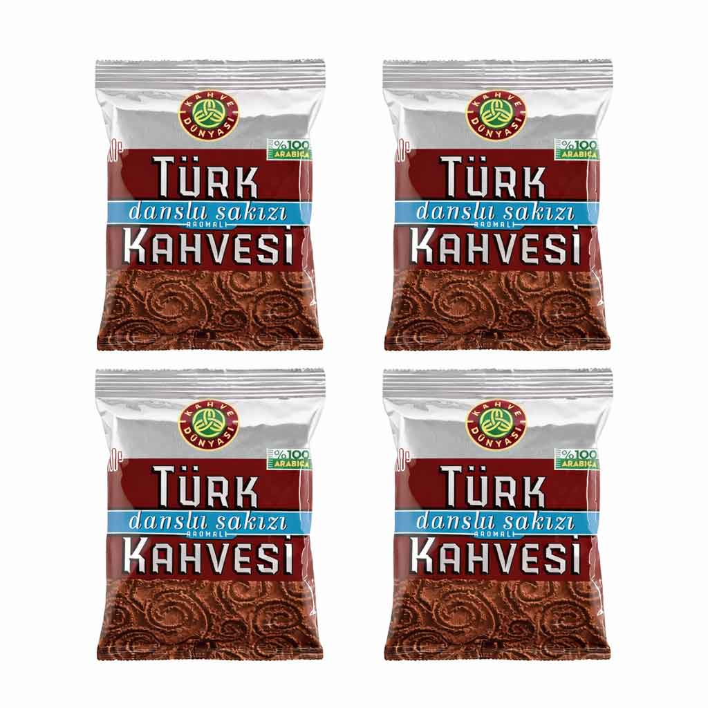 Kahve Dunyasi Mastic Flavored Turkish Coffee, Roasted Ground Arabica