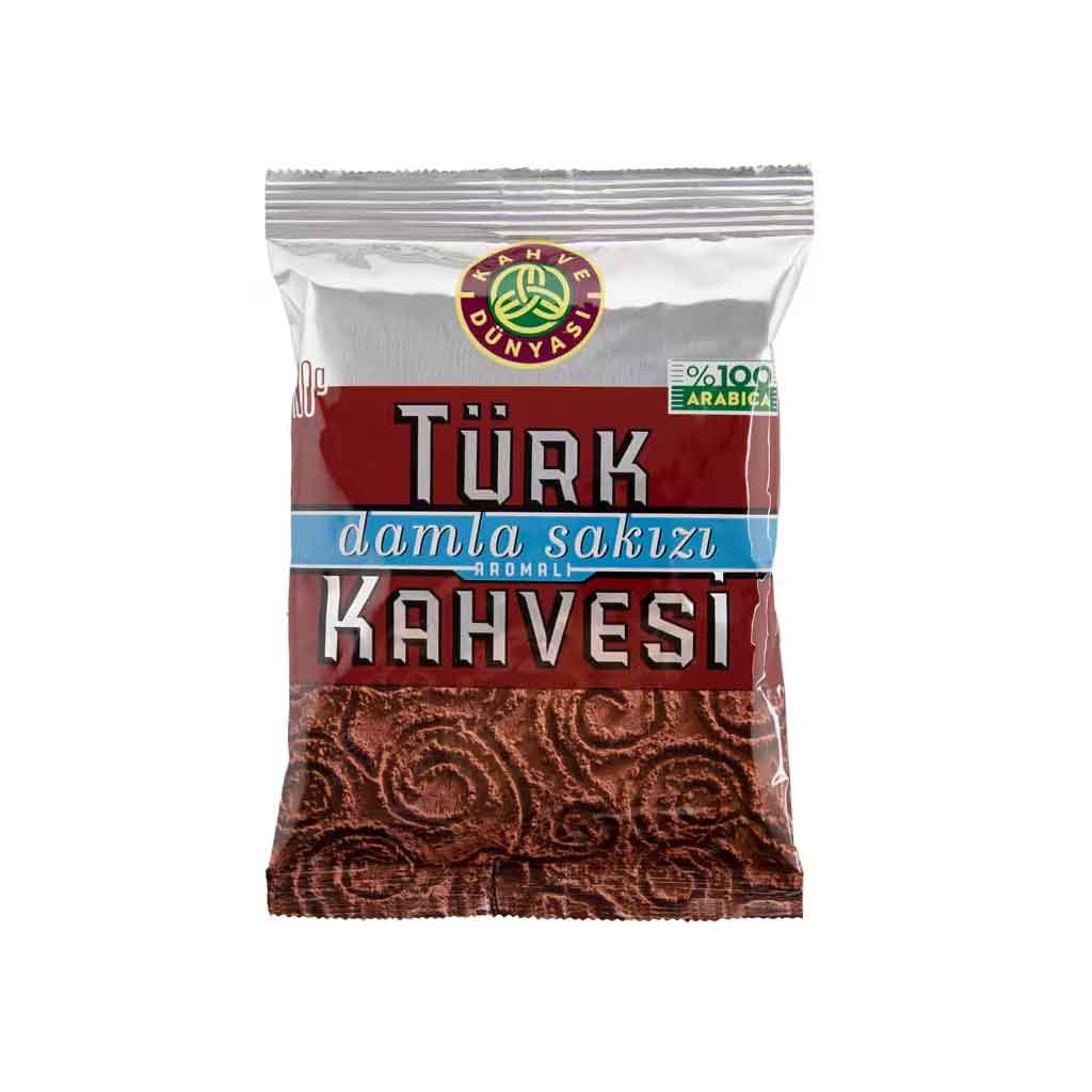 Kahve Dunyasi Mastic Flavored Turkish Coffee, Roasted Ground Arabica