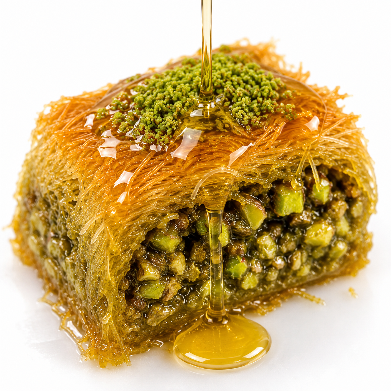 Turkish Pistachio Rolled Kadayif Dessert - 1kg