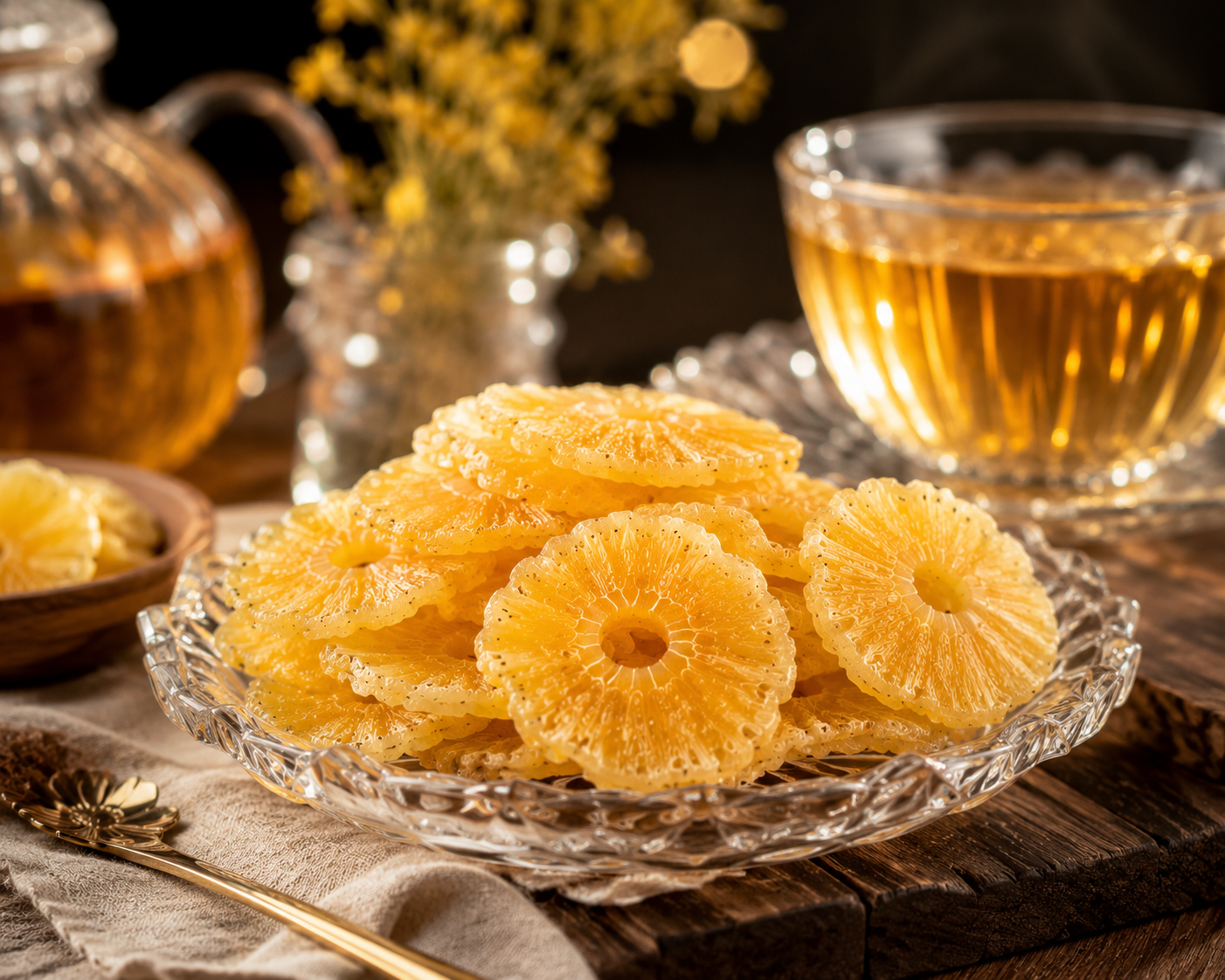 Turkish Dried Pineapple Slices - Premium Tropical Fruit - 500 g