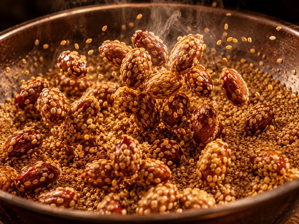 Turkish Roasted Peanuts with Sesame & Honey -250g,  500g
