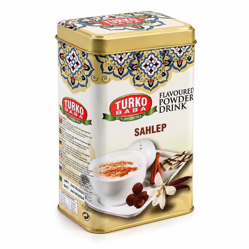 Turko Baba Sahlep Flavored Instant Drink Powder, Tin Box, 250g