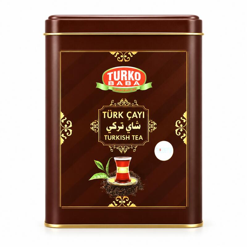 Turko Baba Traditional Turkish Black Tea, Loose Leaf, Tin Box, 500g