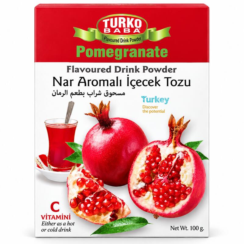 Turku Baba Pomegranate Instant Drink Powder, Sugar-Free, 100g