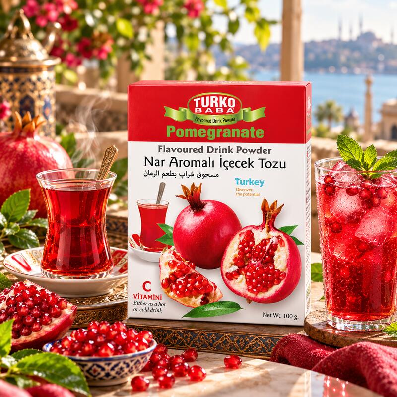 Turku Baba Pomegranate Instant Drink Powder, Sugar-Free, 100g