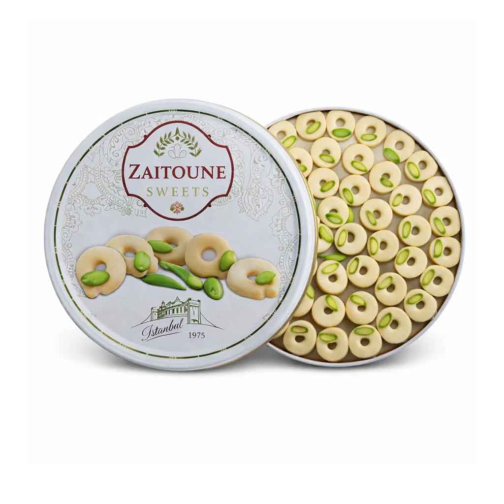 Zaytouna Turkish Premium Pistachio Ghraybeh Cookies 250g