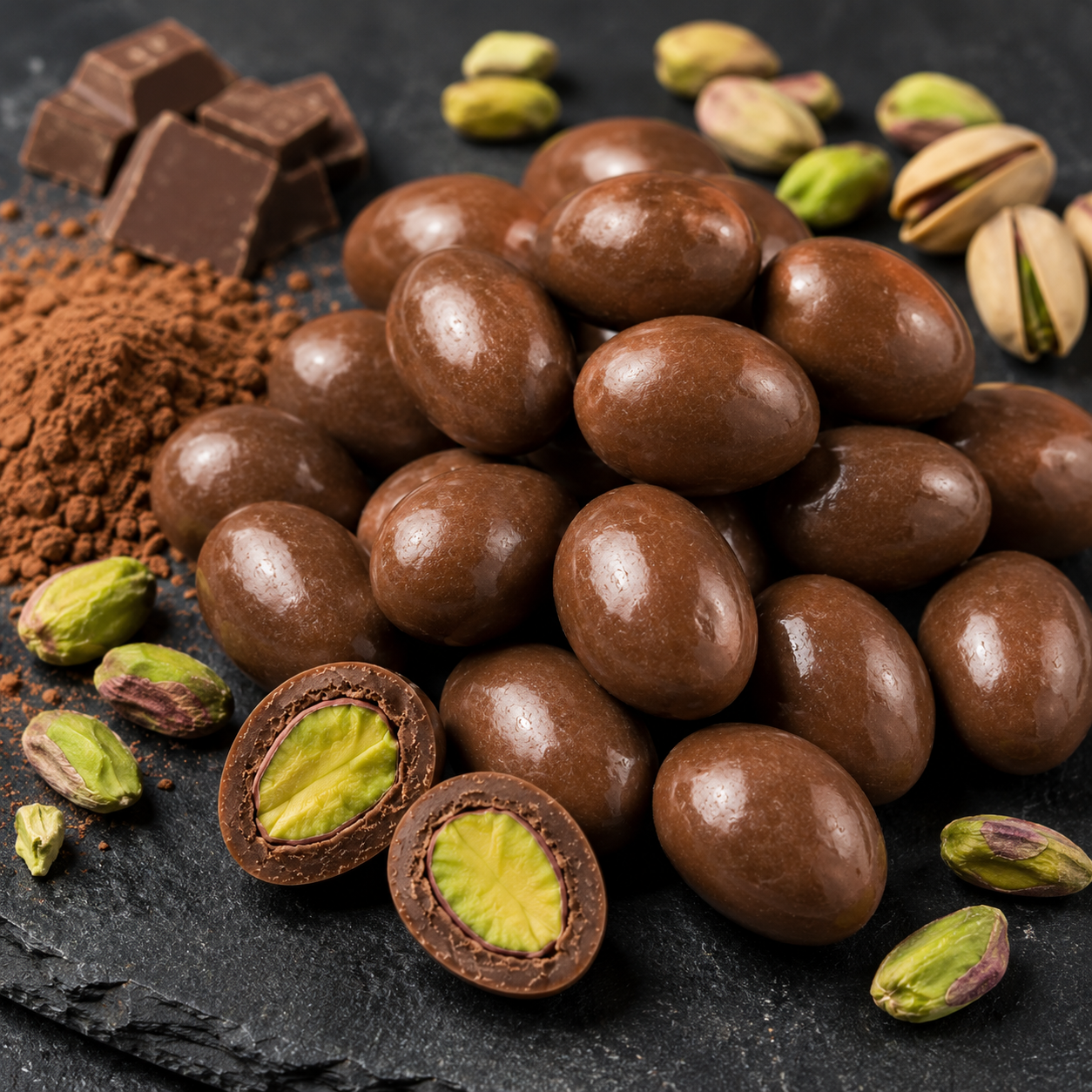 Zaitoune Milk Chocolate Coated Pistachio Dragees - 180g