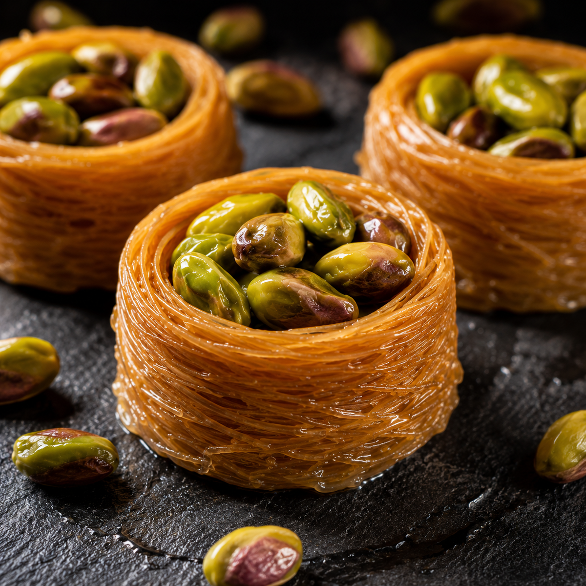 Zaitoune Sweets Turkish Mixed Baklava with Honey & Assorted Nuts - 250g