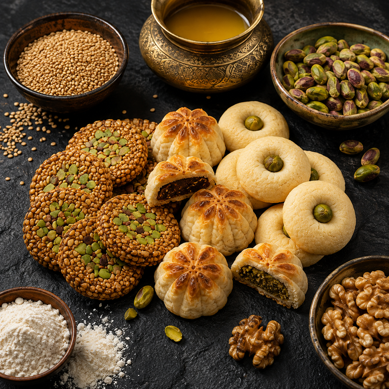 زيتونة تشكيلة برازق وغريبة ومعمول - 3 × 250 جم