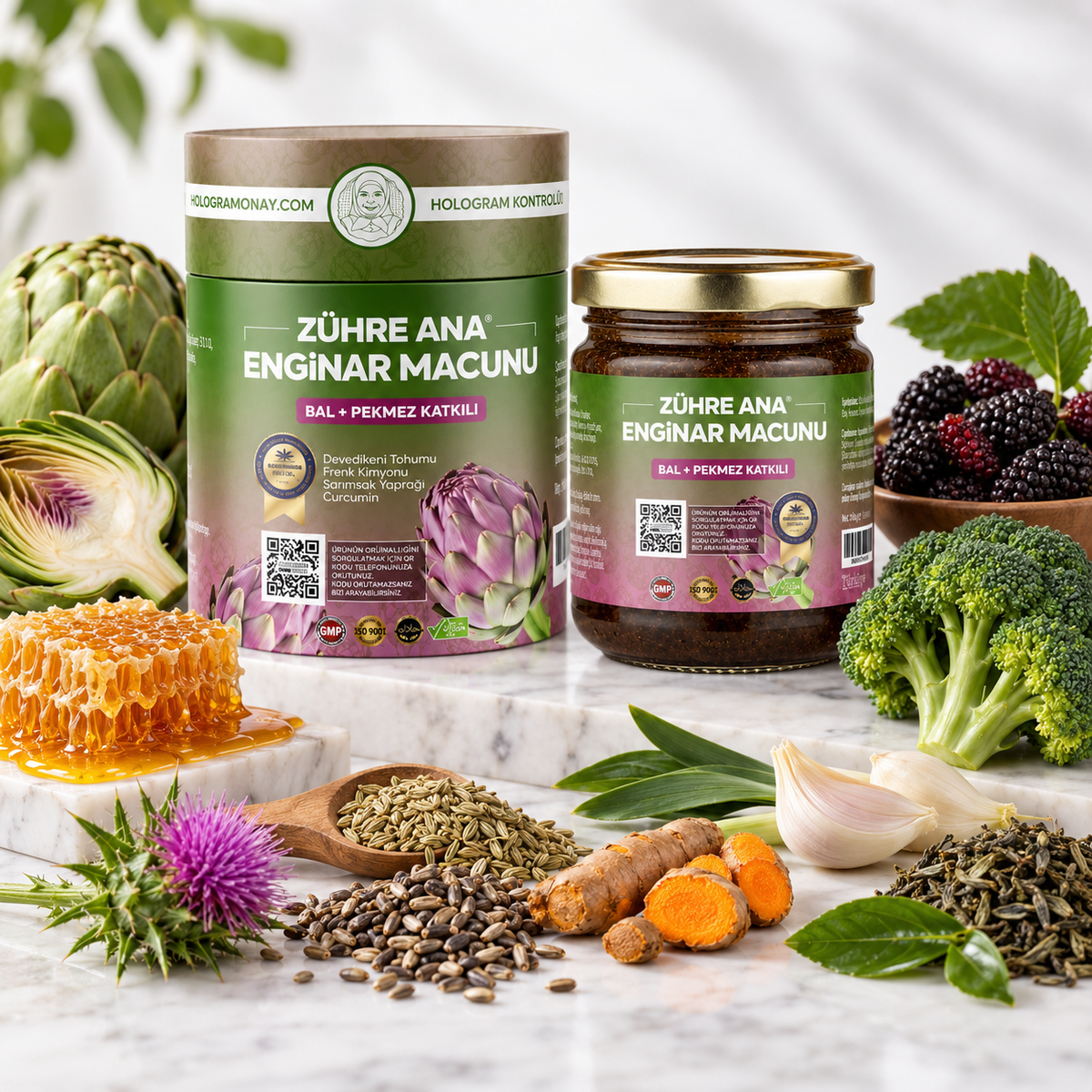 Zuhre Ana Artichoke Paste with Honey & Mulberry Molasses - 240g