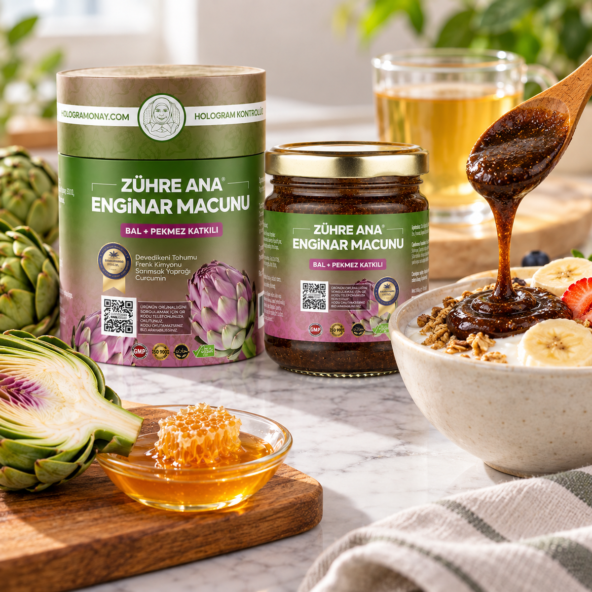 Zuhre Ana Artichoke Paste with Honey & Mulberry Molasses - 240g